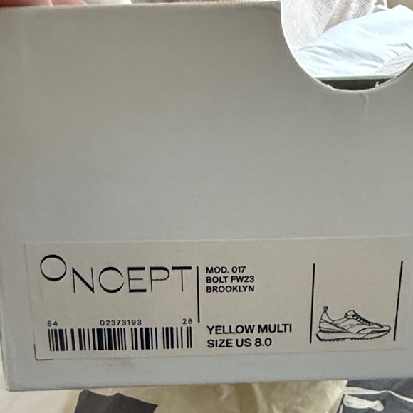 Colorful Yellow and Pink Sneakers - Picture 2 of 6